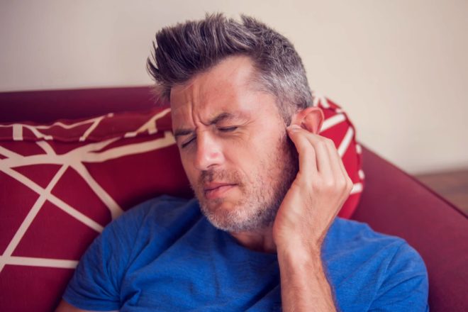 Man experiences ear pain in home in Cincinatti, Ohio.